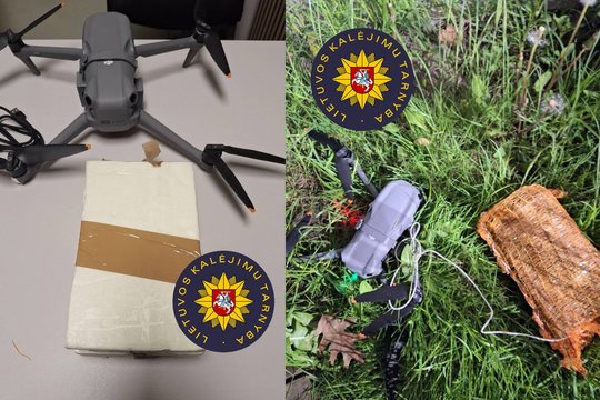 Draudžiami daiktai į Marijampolės kalėjimą skraidinti dronu
