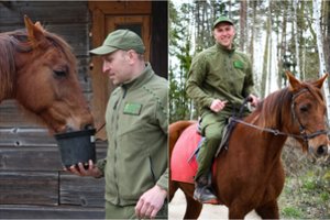 Į darbą Gediminas joja ant žirgo: „Seniau visi nustebdavo“