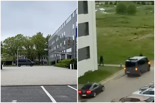 Šalčininkuose – didelė policijos operacija: „Aras“ užfiksuotas ir savivaldybėje, ir prie daugiabučio