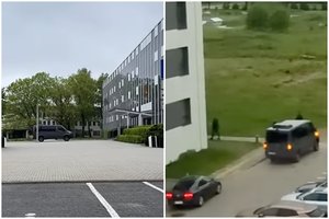 Šalčininkuose – didelė policijos operacija: „Aras“ užfiksuotas ir savivaldybėje, ir prie daugiabučio