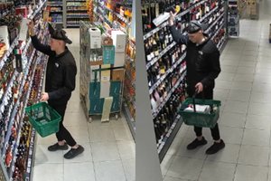 Kauno policija aiškinasi, kas iš parduotuvės pavogė alkoholio už 427 eurus