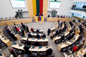 Seimas po svarstymo pritarė konvencijos, kuria įsteigiama Rusijos žalą Ukrainai nagrinėjanti komisija, ratifikavimui