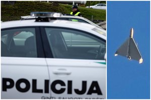 Po oro pavojaus dalyje Lietuvos – naujausia policijos žinia dėl dronų