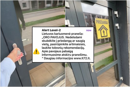 Nuskubėję į priedangą vilniečiai prieglobsčio taip ir nerado: oro pavojaus metu – užrakintos durys