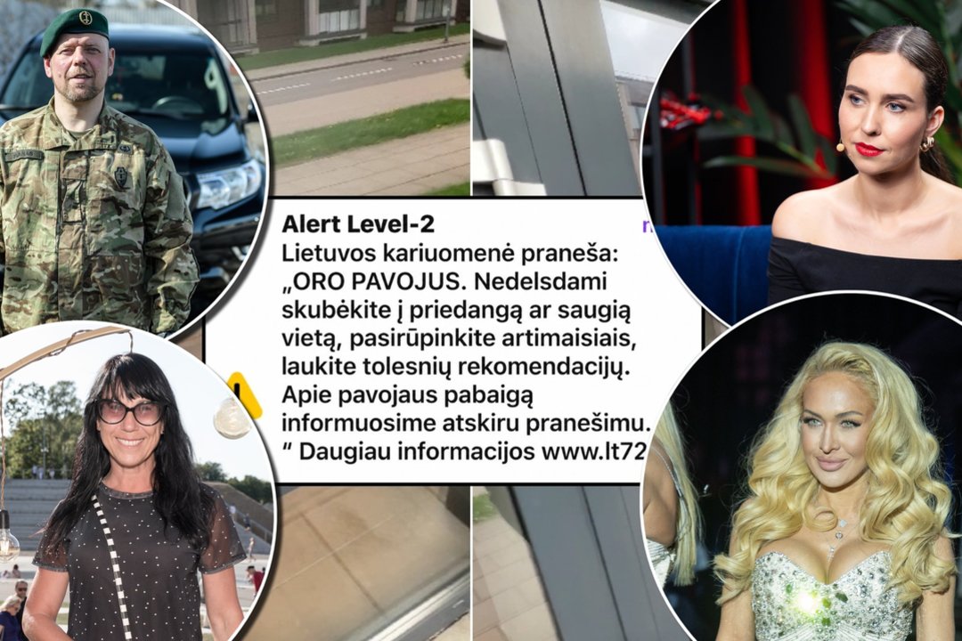 Po oro pavojaus – žinomų žmonių kritika ir išgąstis: „Sėdžiu kaip ant adatų“