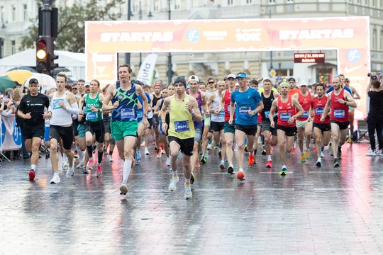 Šeštadienį Vilniuje – eismo ribojimai: vyks pusmaratonis
