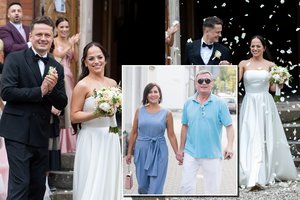Žilvinas Žvagulis savo marčiai Inetai Žvagulienei įteikė neįprastą dovaną