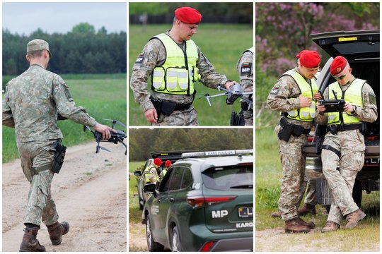 Lrytas iš Varėnos rajono: tęsiasi drono paieškos operacija, kariuomenė žvalgosi ir plačiau