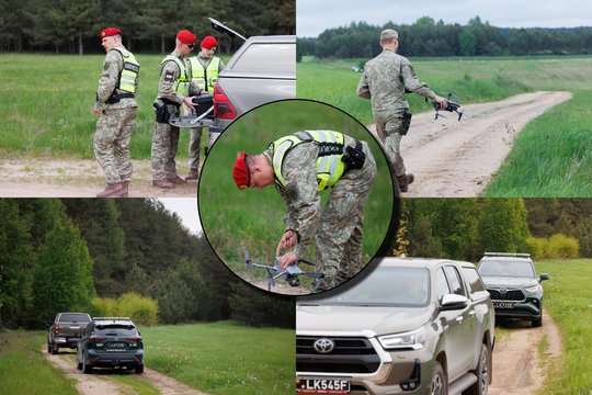 Po dingusio drono – didžiulės pajėgos Varėnos rajone: užfiksavo paieškų operaciją