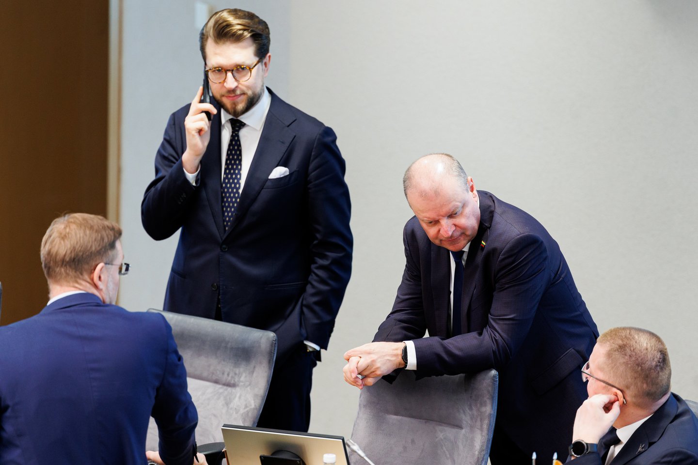 Lukas Savickas ir Saulius Skvernelis.<br>T. Bauro nuotr.