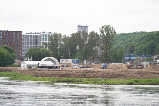Kaune sparčiai kyla vienas ambicingiausių projektų Lietuvoje: vaizdai statybvietėje jau stebina