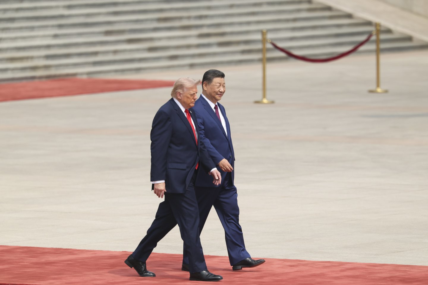 Xi Jinpingas, Donaldas Trumpas.<br>EPA/ELTA nuotr.