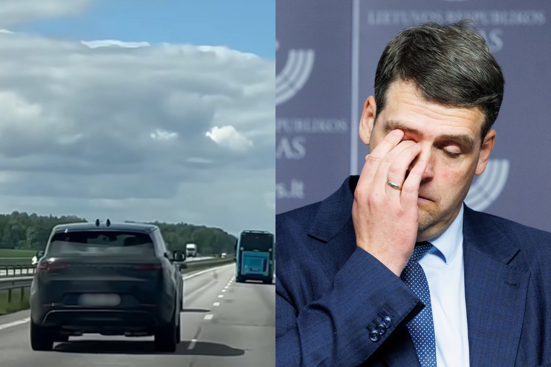 Plinta įrašas su galimai užfiksuotu R. Žemaitaičiu: skriejo magistrale gerokai viršydamas greitį?