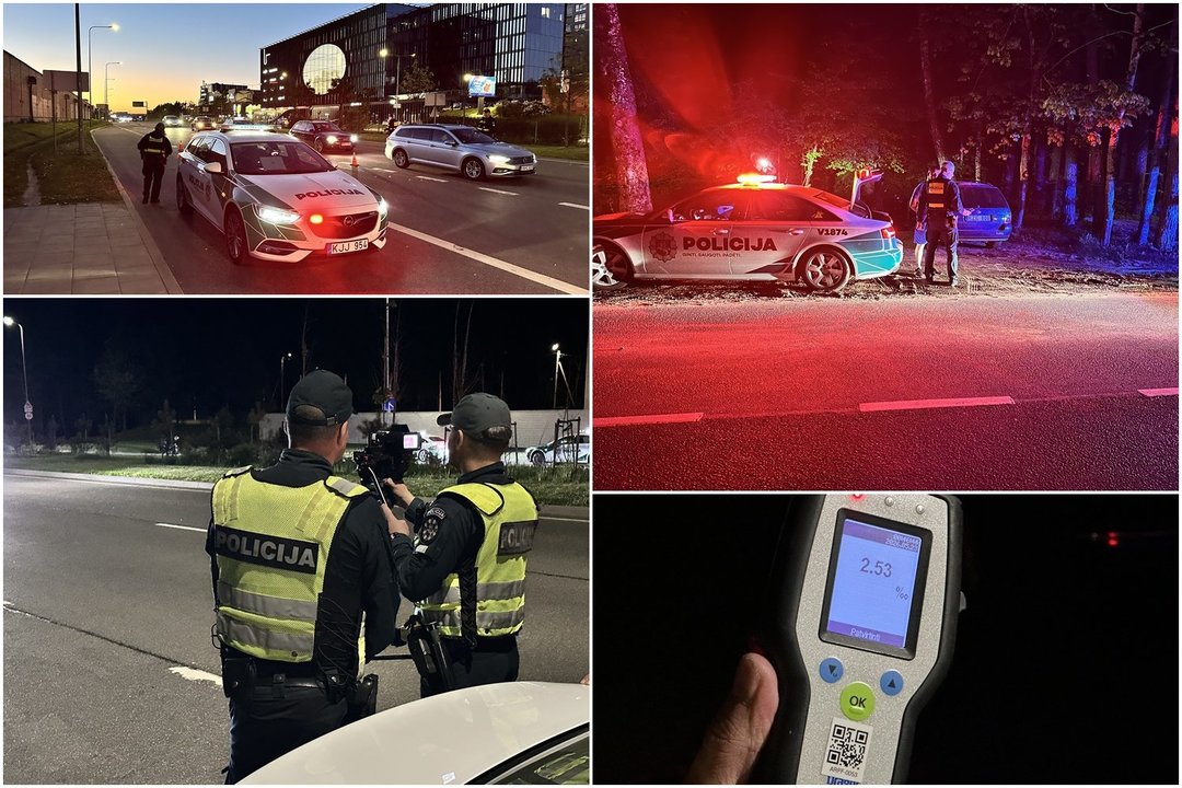 Reidas Vilniuje: promilių prie vairo pripūtusiam 17-mečiui teko skambinti mamai – turėjo pasiimti ne tik sūnų, bet ir jo automobilį