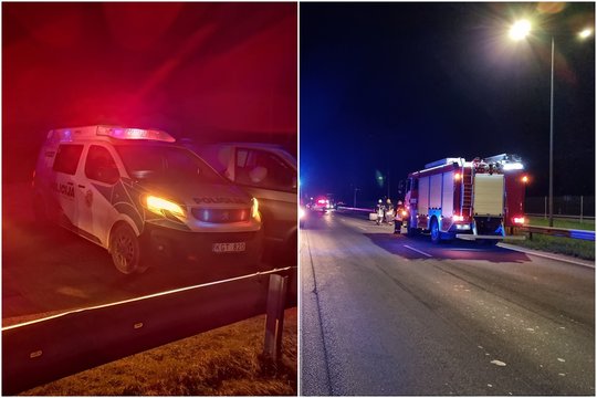 Kelyje „Via Baltica“ briedis sukėlė rimtą avariją: į ligoninę išvežtas vaikas ir vyras, apdaužyti du automobiliai
