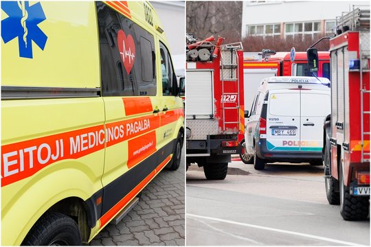Kaune sudegė garažas su viduje stovėjusiu BMW – nukentėjo žmogus, liudininkai girdėjo sprogimą