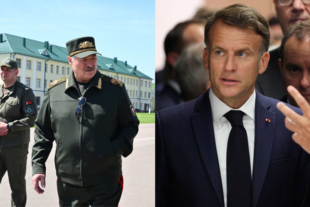 Iš Baltarusijos – netikėta žinia: A. Lukašenka telefonu kalbėjosi su E. Macronu