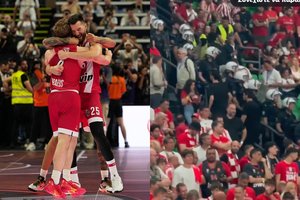 Aistros Atėnuose: ant kojų sukelta riaušių policija, „Olympiakos“ žaidėjai nesulaikė ašarų
