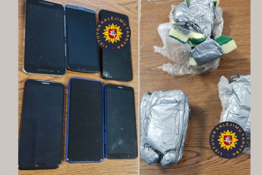 Pravieniškių 2-ajame kalėjime rasti paketai su telefonais