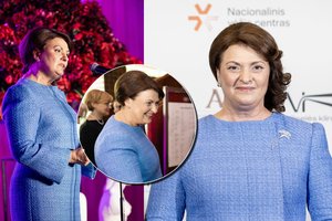 Iškilmingame renginyje visų akys krypo į D. Nausėdienę: rinkosi retai matomą įvaizdžio detalę