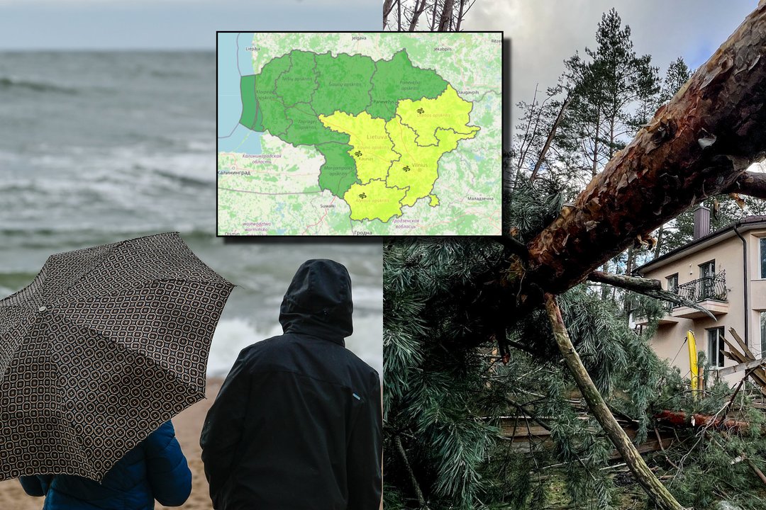 Meteorologai išplatino pavojingus įspėjimus šių miestų gyventojams: kur bus nemaloniausia