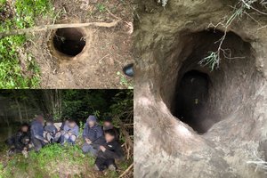 Po žeme iškastu urvu į Lietuvą atropojo 38 migrantai – pasieniečiai juos grąžino į Baltarusiją