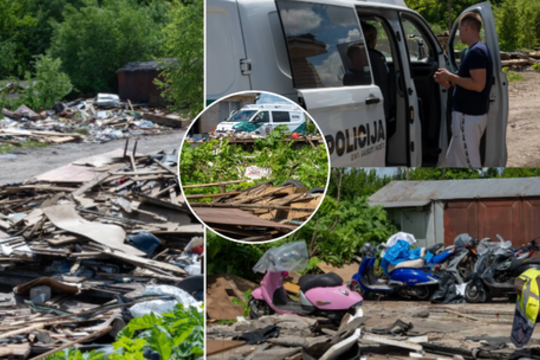 Naktį į garažų bendriją vėl grįžo griovėjai: karpė spynas, niokojo žmonių turtą