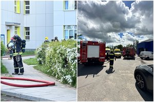 Policija apie Riešės gimnazijoje kilusį gaisrą: įtariamas padegimas