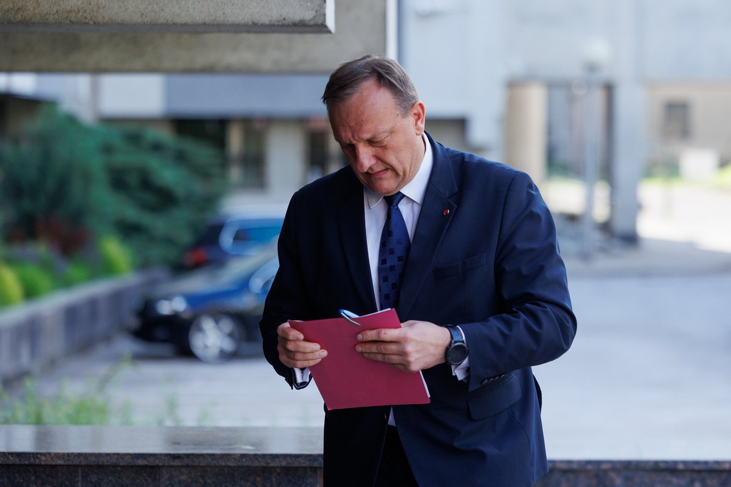 Ministrų susitikimas Vyriausybėje dėl Registrų centro situacijos.<br> T. Bauro nuotr.