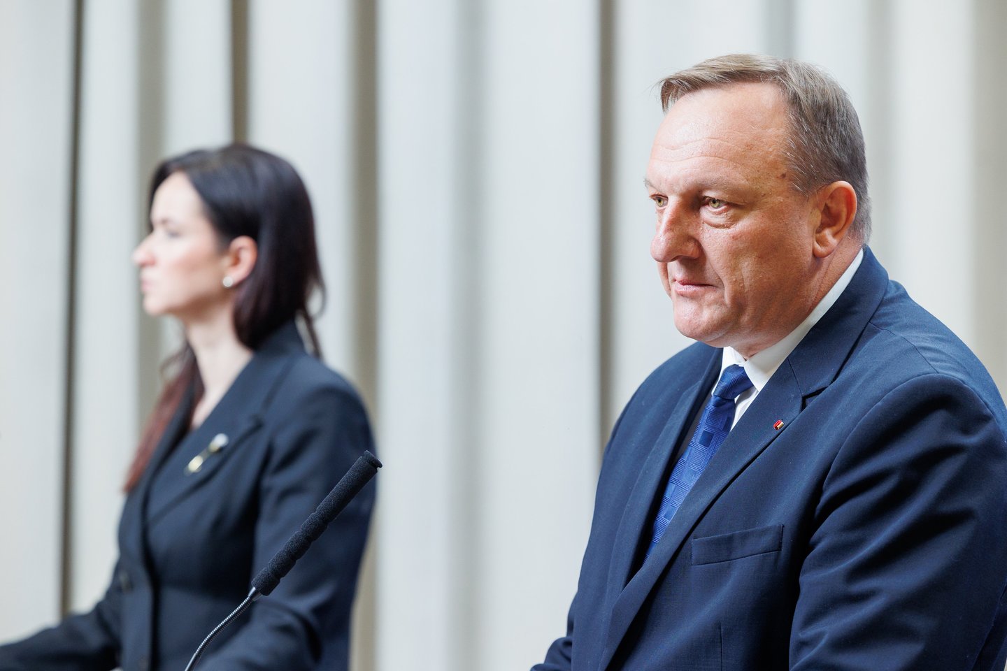 Ministrų susitikimas Vyriausybėje dėl Registrų centro situacijos.<br> T. Bauro nuotr.