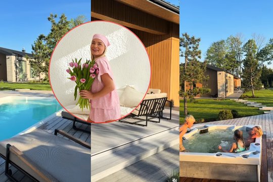 Verslininkė M. Šalaševičienė atvėrė savo pasakišką namų kiemą: SPA zona, stilingi augalai ir ramybės oazė