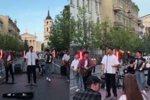 Rusų kalba skambėjusios dainos Vilniaus centre įplieskė žmonių įtūžį