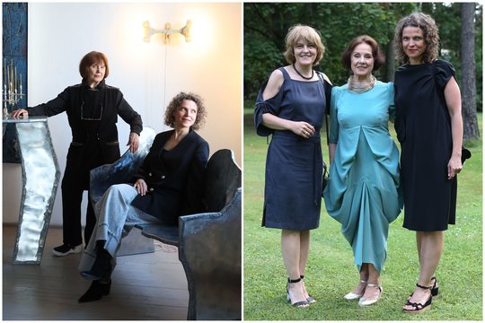 Galerijos „Vartai“ įkūrėja su dukra – draugės ir partnerės: žentui vokiečiui jo mama davė aukso vertės patarimą