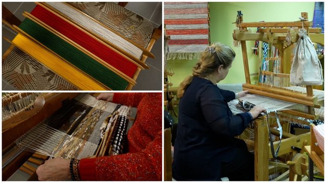 Atgaivinę audimo amatą plungiškiai dabar margina audinius tautiniams kostiumams: nepamiršta ir tvarumo