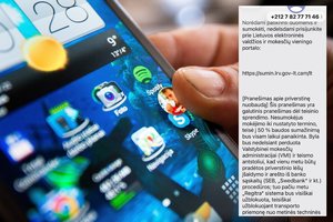 Siunčia skubią žinią vairuotojams – sukčiai nusitaikė į jus