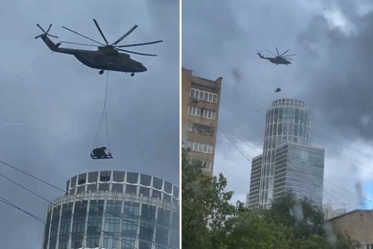 Ukrainos dronų baimė keičia Maskvos veidą: štai kas keliama ant miesto stogų