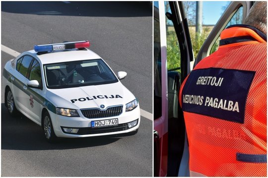 Prienų rajone susidūrus dviem automobiliams sužaloti trys žmones