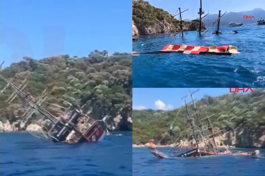 Siaubingi vaizdai Turkijoje: nuskendo 148 turistus plukdęs pramoginis laivas