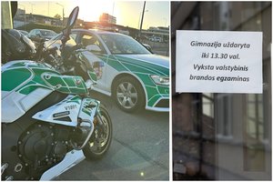 Pirmadienį gauti 233 pranešimai apie galimus sprogmenis ugdymo įstaigose