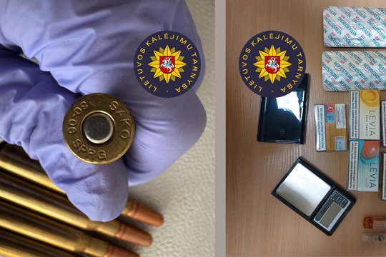 Per slaptą operaciją sulaikyta su kaliniais susibičiuliavusi Marijampolės kalėjimo pareigūnė – rasta narkotikų ir šovinių