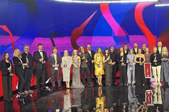 Sidabrinės gervės laureatai K. Buožytė ir V. Žukas: tai – tarsi lietuviškas „Oskaras“