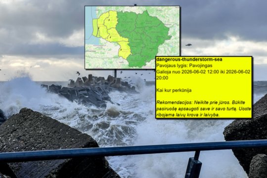 Dėl reiškinių pajūryje – specialistų perspėjimas