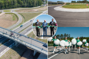 Oficialiai atidarytas naujas viadukas per A1 magistralę