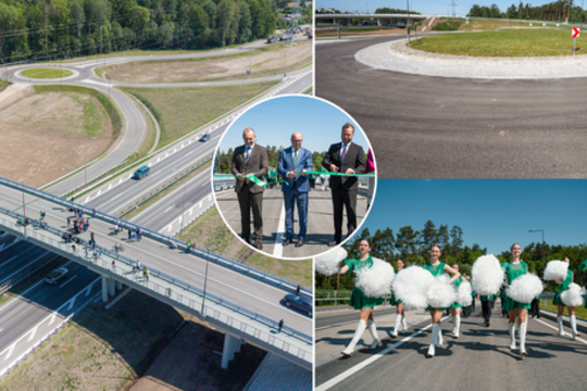 Oficialiai atidarytas naujas viadukas per A1 magistralę