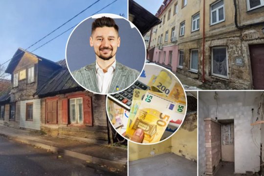Pamatę, kiek kainuoja šie būstai Vilniaus centre, daugelis tik kraipo galvas: kai kurie net pripažinti avariniais