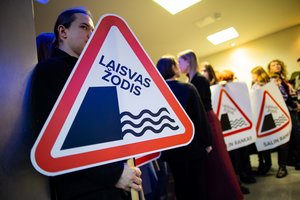 LRT protesto iniciatyvinė grupė: žurnalistai nutraukia protesto akciją