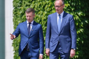 Berlyne priimdamas P. Magyarą F. Merzas gyrė naują santykių su Vengrija skyrių