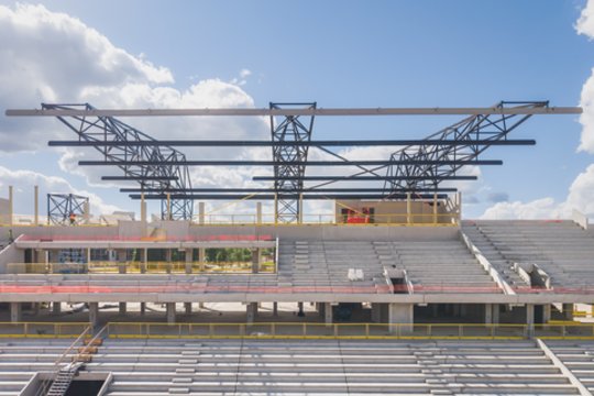 Parodė, kiek pasistūmė statydami stadioną: prasidėjo vienas svarbiausių etapų