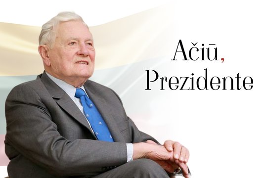 Artėjant Prezidento Valdo Adamkaus 100-ajam gimtadieniui – Lrytas kviečia tarti „Ačiū, Prezidente“