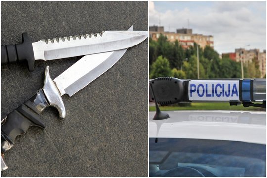 Po vilniečio grasinimų moteriai, jo namuose rastas neteisėtai laikytų šaltųjų ginklų arsenalas